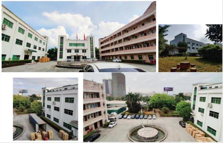 Dongguan Jinlai factory exterior aerial view