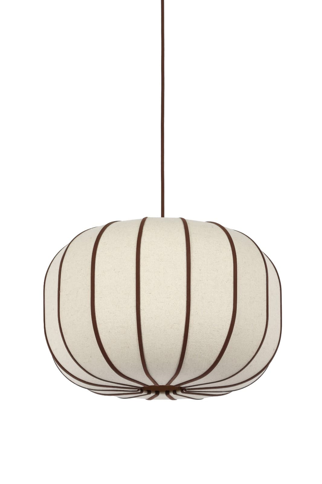 Oval Linen Pendant