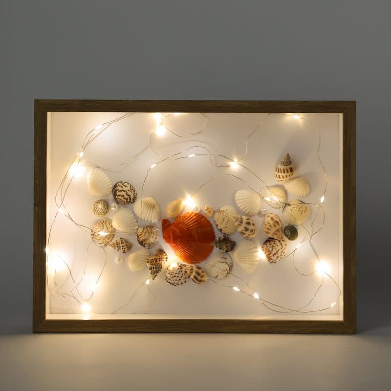 Shell & LED Landscape Frame