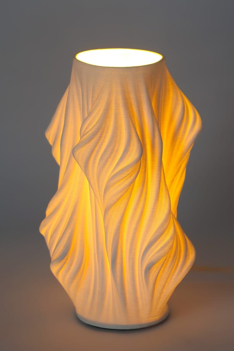 3D Wave Texture Table Lamp
