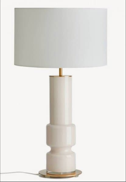 Column Stack Ivory Lamp