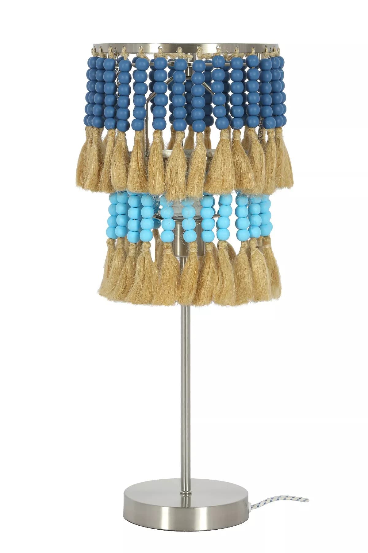 Blue Bead Tassel Table Lamp