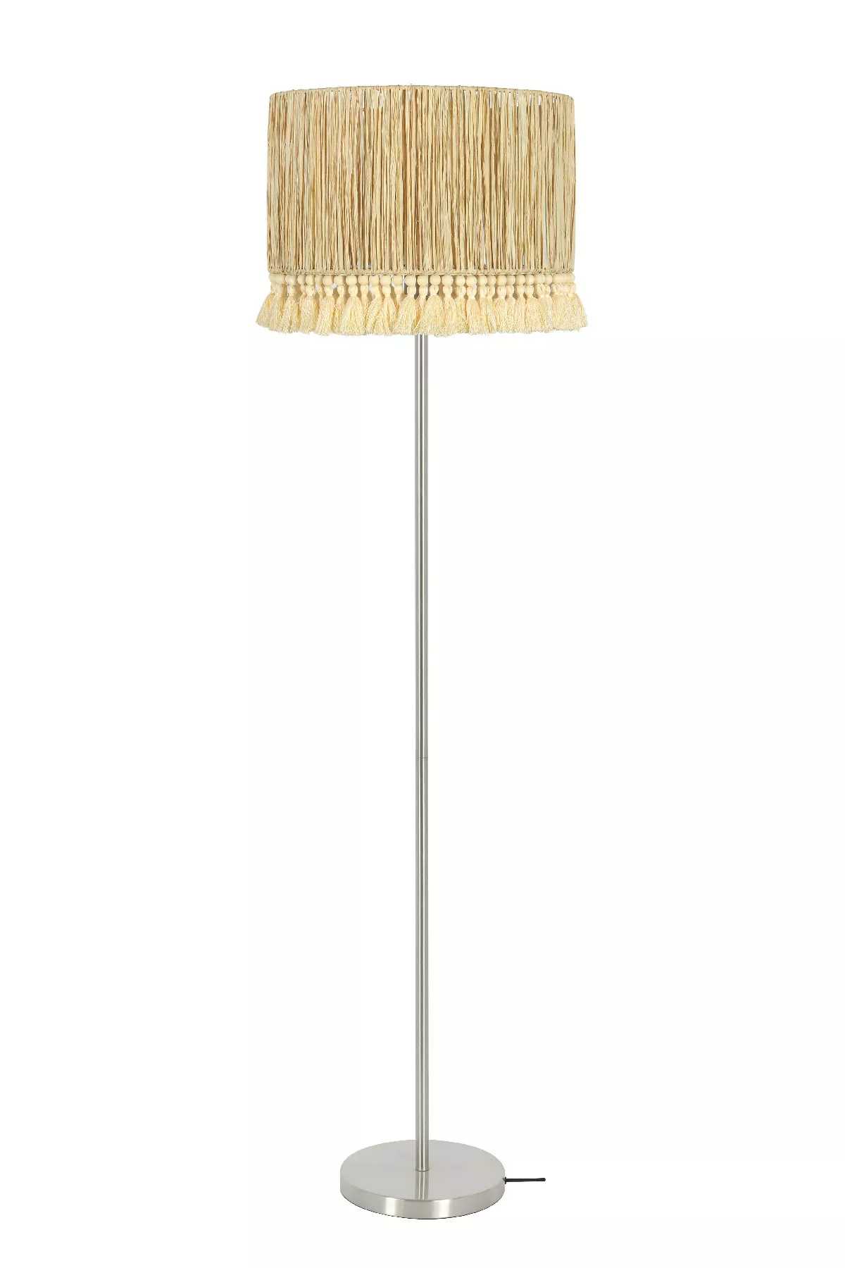 Raffia Tassel Floor Lamp