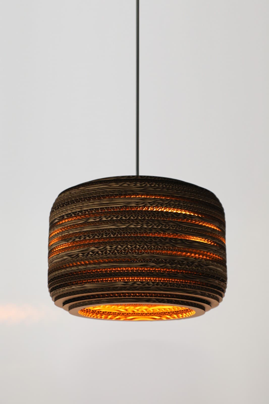 Layered Cardboard Pendant
